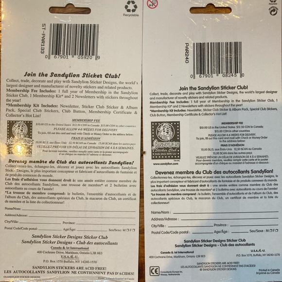 NIP - 10 packages of stickers. - Picture 2 of 2